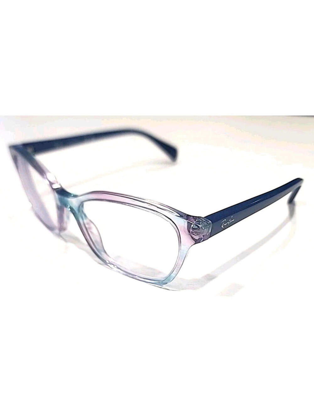 Ray Ban Jr RB1591 3807 Girls Kids Clear Blue Pink Eyeglasses 48-16 130